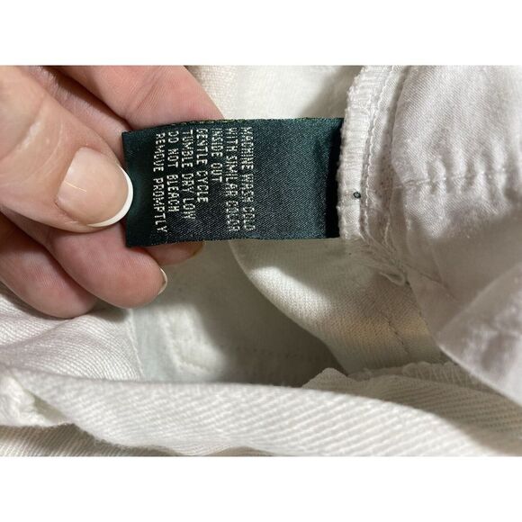 Ralph Lauren Jeans Southwestern Beaded Bootcut White Boho Sz 4 Embellished chic - Picture 12 of 15